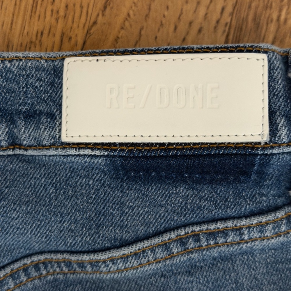 Re/Done Stovetop Blue Denim Jeans - Picture 5 of 10